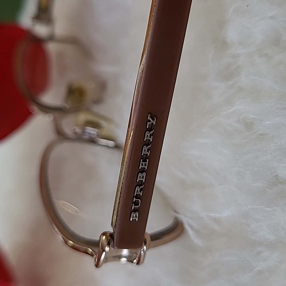 Vintage Burberry Frames Prescription eyeglasses B 1015 1011 preowned Gold Brown - Picture 1 of 11